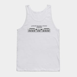 Orchestra Musical Meme Sheet Music Notation Gradually Becomes a Disaster Tank Top